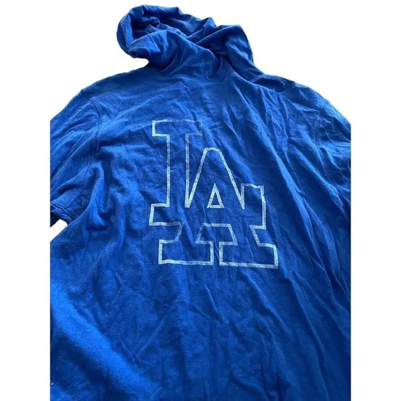 47 Los Angeles Dodgers Men's Blue Long Sleeve Hoodie Size Large - Picture 4 of 5